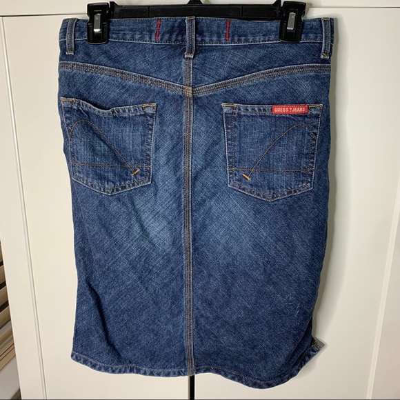 Guess Jeans Straight Denim Pencil Skirt - Picture 7 of 14